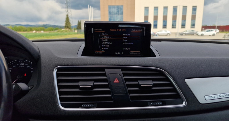 Audi Q3 cena 75900 przebieg: 187000, rok produkcji 2015 z Wronki małe 742